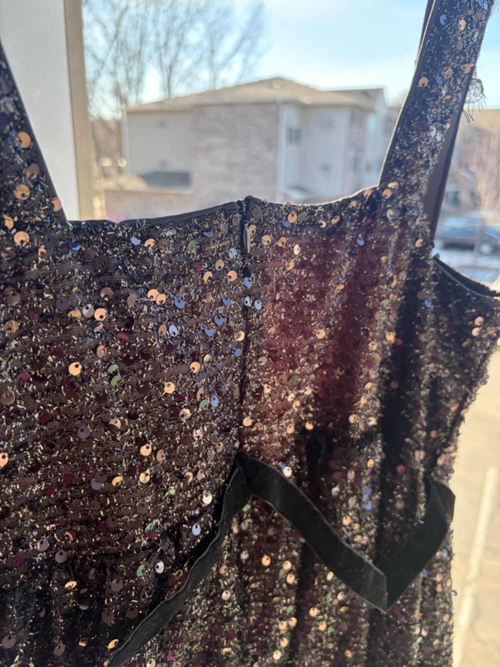 🆕Juliet Roses Black Sequin Midi Dress Size 16 Sparkly Party Lace Glam Dress NWT - Picture 10 of 17